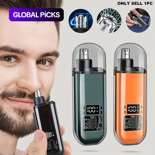 Ultimate Portable Electric Nose Hair Trimmer - Rechargeable & Cordless Grooming Tool for Men