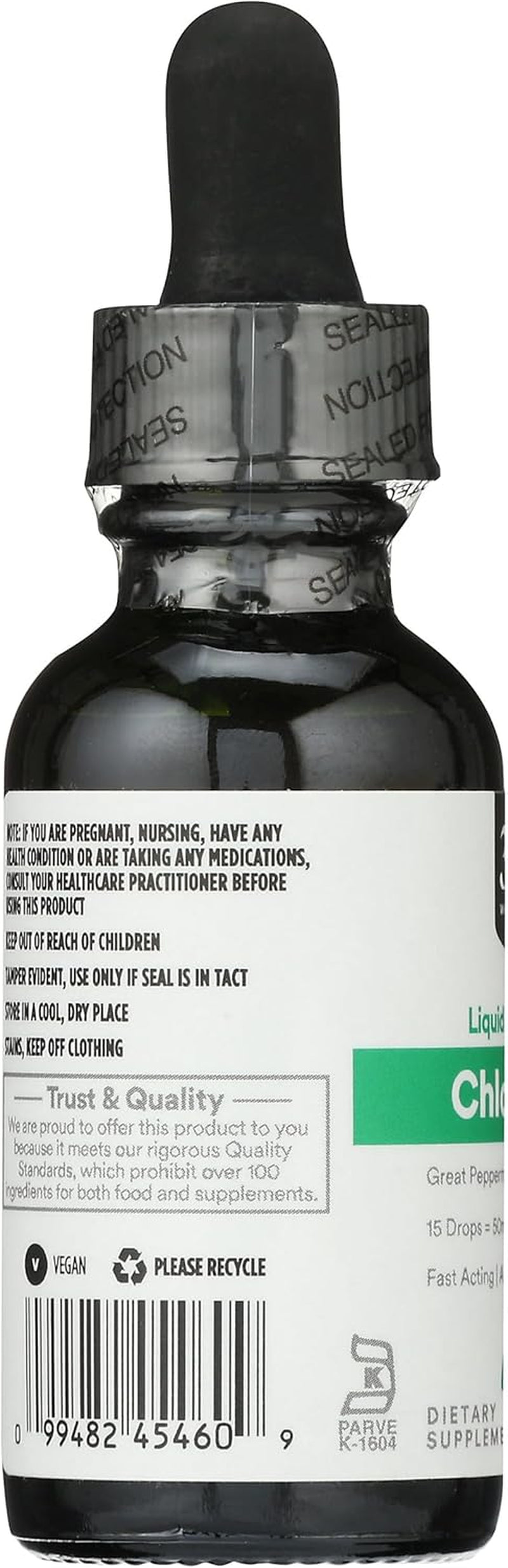 , Liquid Concentrate Chlorophyll, Peppermint Flavor, 1 Fl Oz